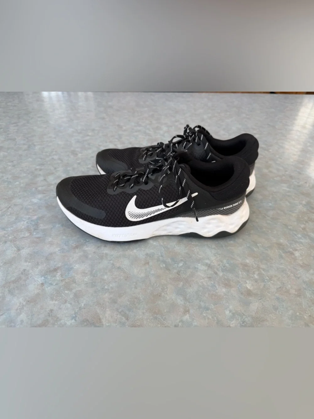 Nike RENEW Ride 3.0 Men's Black Lace Up Athletic Running Sneakers